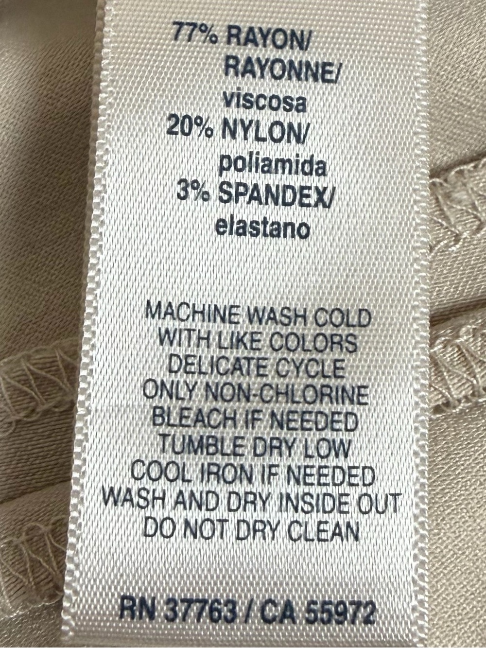 Rafaella Comfort Tan Khaki Crop Dress Pants Plus Sz 16 Straight Leg Stretch EUC - Picture 6 of 14